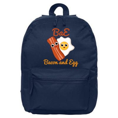 Bae Bacon And Eggs Funny Best Friends 16 in Basic Backpack