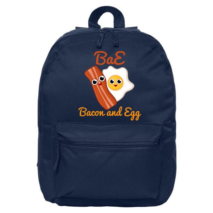 Bae Bacon And Eggs Funny Best Friends 16 in Basic Backpack