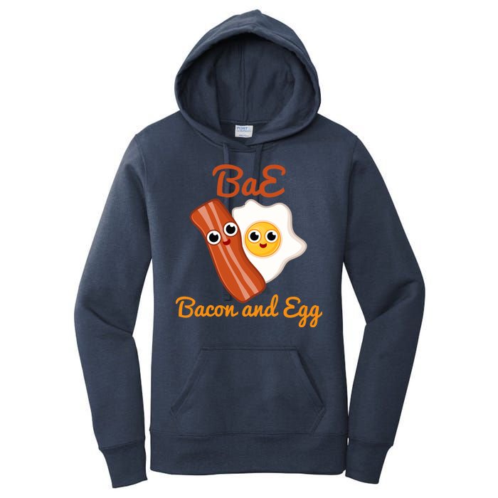 Bae Bacon And Eggs Funny Best Friends Women's Pullover Hoodie