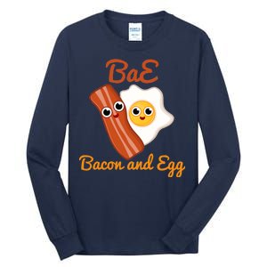 Bae Bacon And Eggs Funny Best Friends Tall Long Sleeve T-Shirt