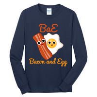 Bae Bacon And Eggs Funny Best Friends Tall Long Sleeve T-Shirt