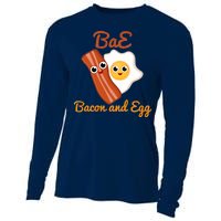 Bae Bacon And Eggs Funny Best Friends Cooling Performance Long Sleeve Crew