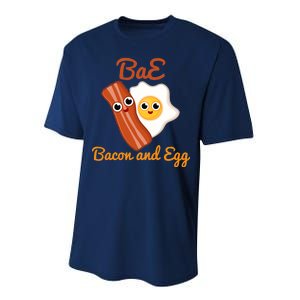 Bae Bacon And Eggs Funny Best Friends Performance Sprint T-Shirt