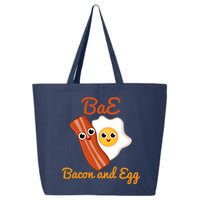 Bae Bacon And Eggs Funny Best Friends 25L Jumbo Tote