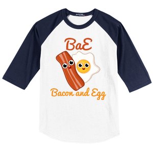 Bae Bacon And Eggs Funny Best Friends Baseball Sleeve Shirt