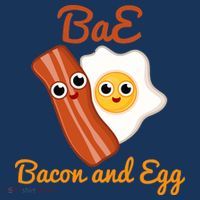 Bae Bacon And Eggs Funny Best Friends Womens Tank Top