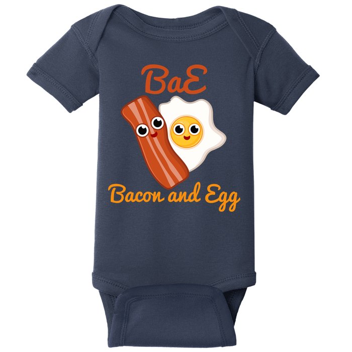 Bae Bacon And Eggs Funny Best Friends Baby Bodysuit