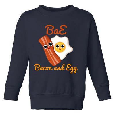 Bae Bacon And Eggs Funny Best Friends Toddler Sweatshirt