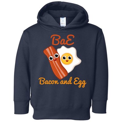 Bae Bacon And Eggs Funny Best Friends Toddler Hoodie