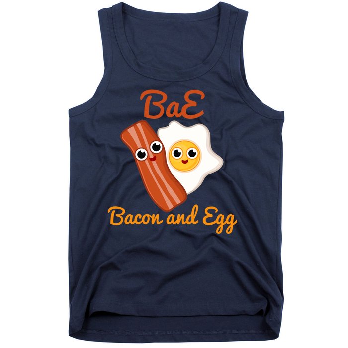 Bae Bacon And Eggs Funny Best Friends Tank Top