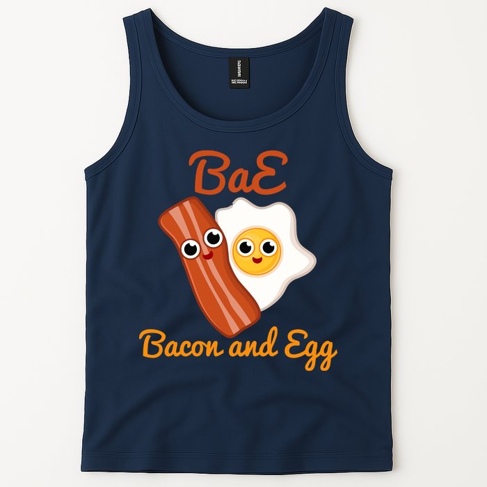 Bae Bacon And Eggs Funny Best Friends Tank Top