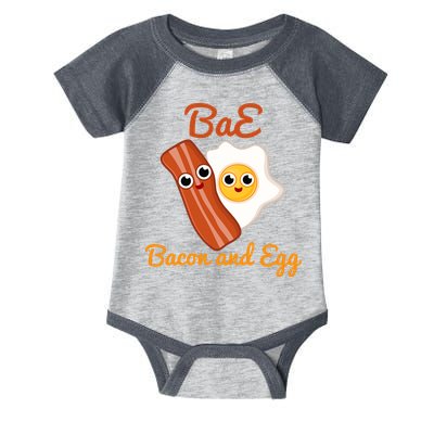 Bae Bacon And Eggs Funny Best Friends Infant Baby Jersey Bodysuit