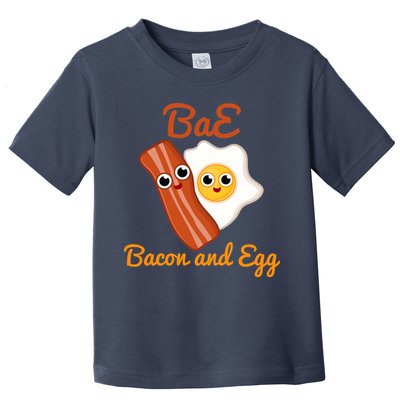 Bae Bacon And Eggs Funny Best Friends Toddler T-Shirt