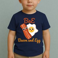 Bae Bacon And Eggs Funny Best Friends Toddler T-Shirt