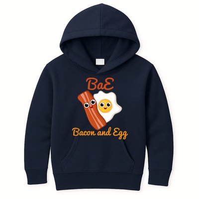 Bae Bacon And Eggs Funny Best Friends Kids Hoodie