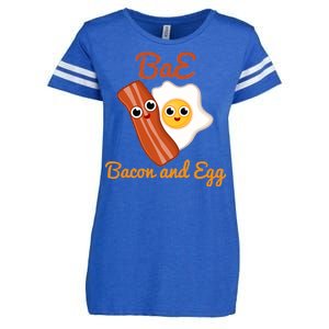 Bae Bacon And Eggs Funny Best Friends Enza Ladies Jersey Football T-Shirt