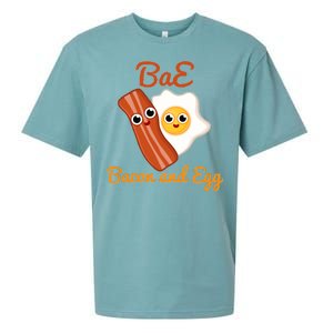 Bae Bacon And Eggs Funny Best Friends Sueded Cloud Jersey T-Shirt