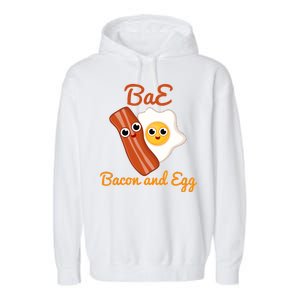 Bae Bacon And Eggs Funny Best Friends Garment-Dyed Fleece Hoodie