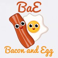 Bae Bacon And Eggs Funny Best Friends Garment-Dyed Sweatshirt