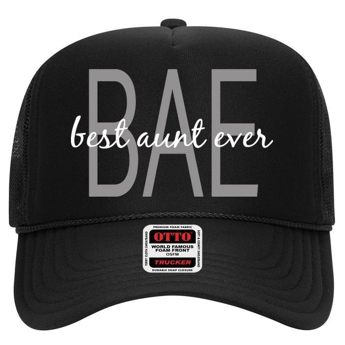 BAE Best Aunt Ever High Crown Mesh Back Trucker Hat