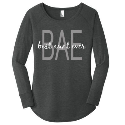 BAE Best Aunt Ever Women's Perfect Tri Tunic Long Sleeve Shirt