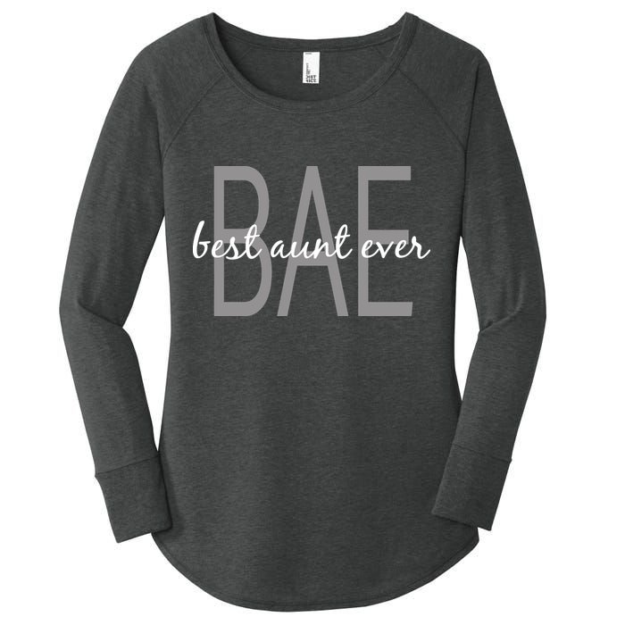 BAE Best Aunt Ever Women's Perfect Tri Tunic Long Sleeve Shirt