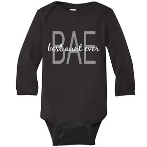 BAE Best Aunt Ever Baby Long Sleeve Bodysuit