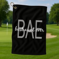 BAE Best Aunt Ever Golf Towel