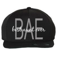 BAE Best Aunt Ever Wool Snapback Cap