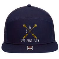 BAE Best Aunt Ever Arrows Logo 7 Panel Mesh Trucker Snapback Hat