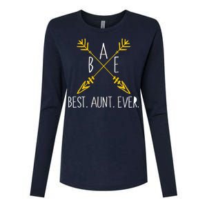 BAE Best Aunt Ever Arrows Logo Womens Cotton Relaxed Long Sleeve T-Shirt