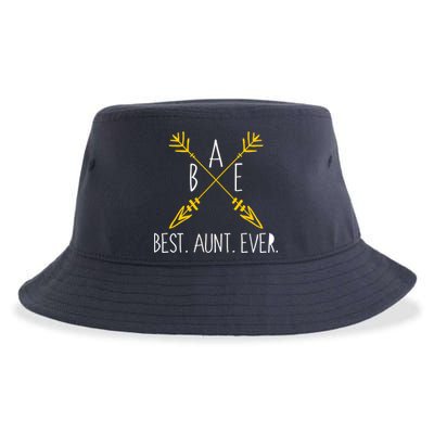 BAE Best Aunt Ever Arrows Logo Sustainable Bucket Hat