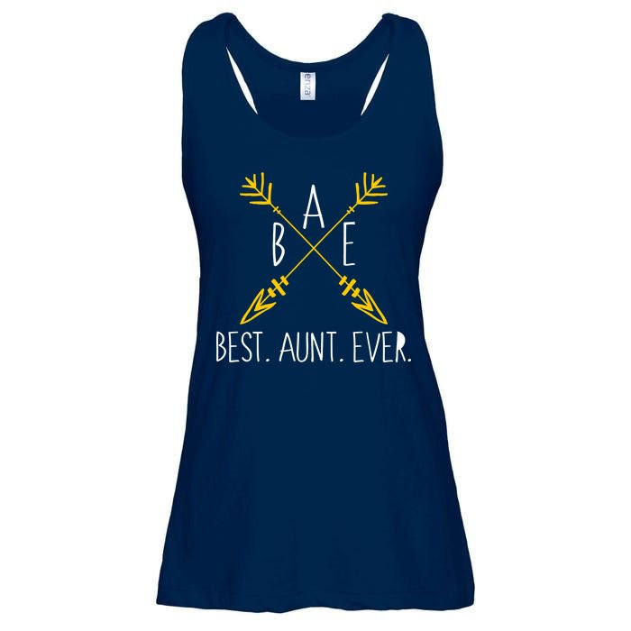 BAE Best Aunt Ever Arrows Logo Ladies Essential Flowy Tank