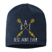 BAE Best Aunt Ever Arrows Logo Sustainable Beanie