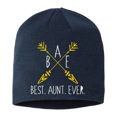 BAE Best Aunt Ever Arrows Logo Sustainable Beanie