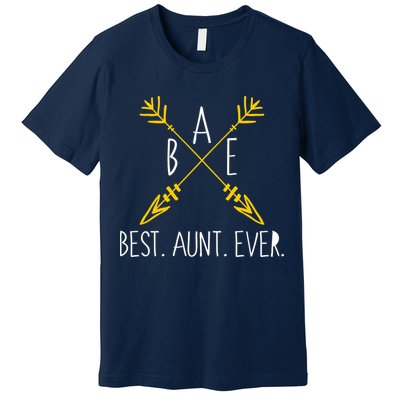 BAE Best Aunt Ever Arrows Logo Premium T-Shirt