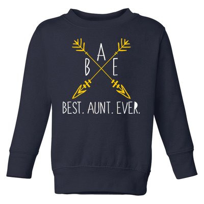 BAE Best Aunt Ever Arrows Logo Toddler Sweatshirt