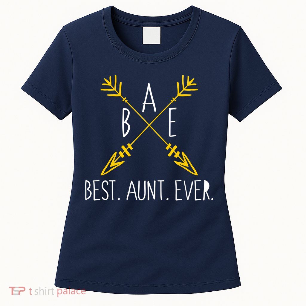 BAE Best Aunt Ever Arrows Logo Womens T-Shirt