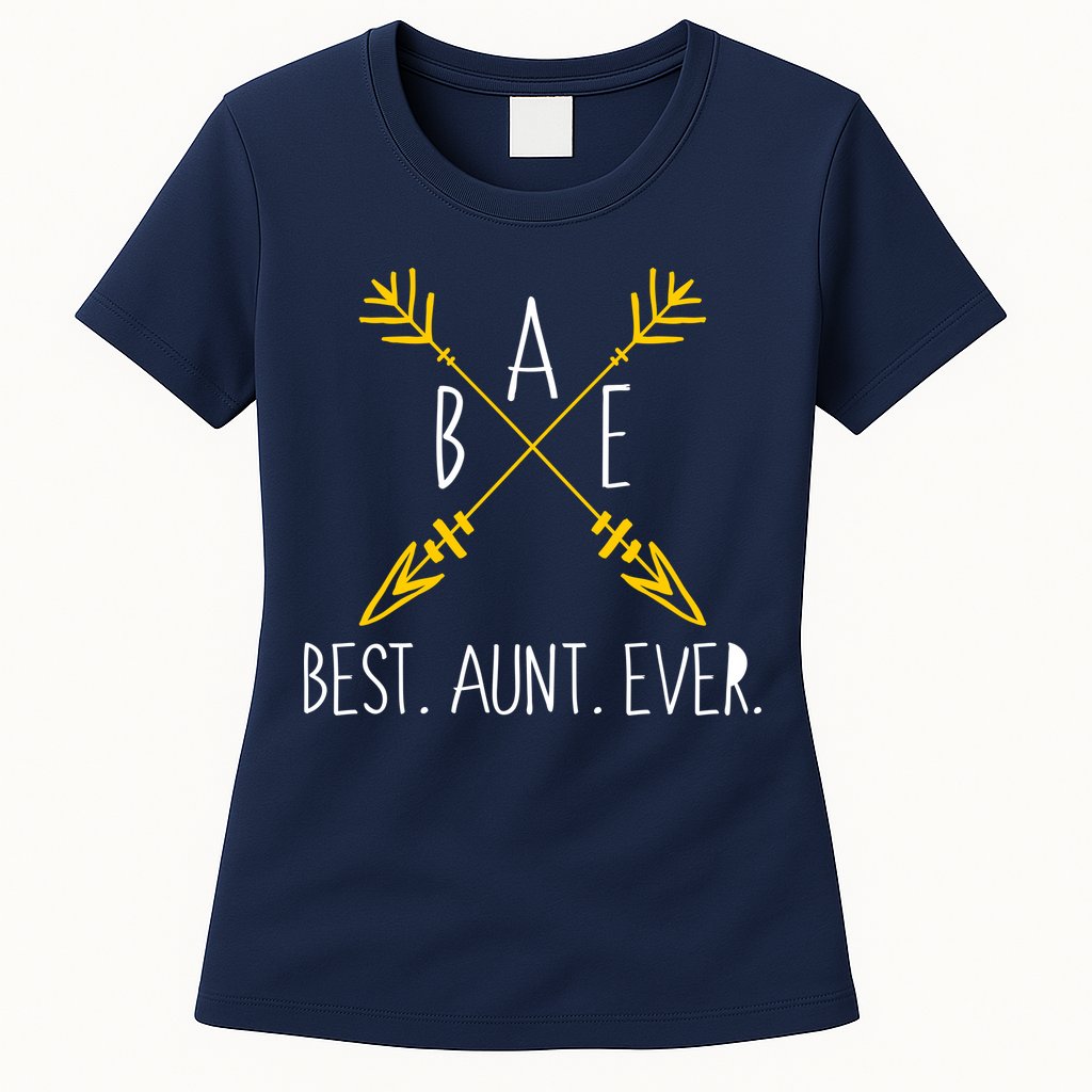 BAE Best Aunt Ever Arrows Logo Womens T-Shirt