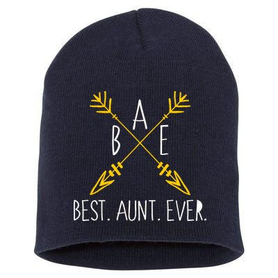 BAE Best Aunt Ever Arrows Logo Short Acrylic Beanie