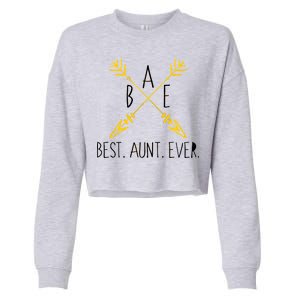 BAE Best Aunt Ever Arrows Logo Cropped Pullover Crew