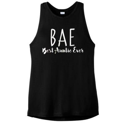 BAE Best Auntie Ever Ladies PosiCharge Tri-Blend Wicking Tank