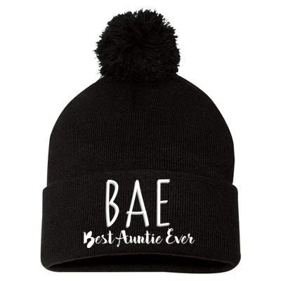 BAE Best Auntie Ever Pom Pom 12in Knit Beanie