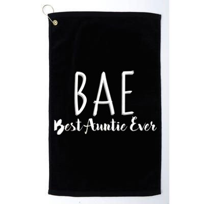 BAE Best Auntie Ever Platinum Collection Golf Towel