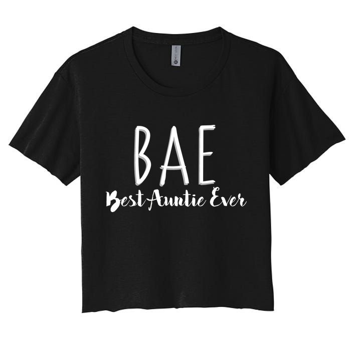 BAE Best Auntie Ever Women's Crop Top Tee