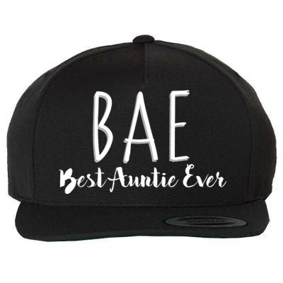 BAE Best Auntie Ever Wool Snapback Cap