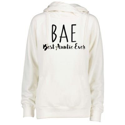 BAE Best Auntie Ever Womens Funnel Neck Pullover Hood