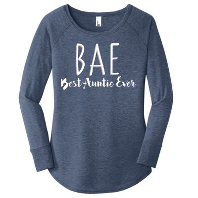 BAE Best Auntie Ever Women's Perfect Tri Tunic Long Sleeve Shirt