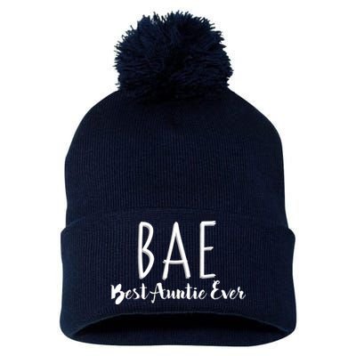 BAE Best Auntie Ever Pom Pom 12in Knit Beanie