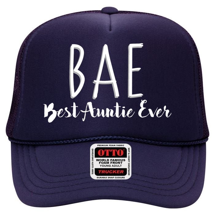 BAE Best Auntie Ever High Crown Mesh Back Trucker Hat